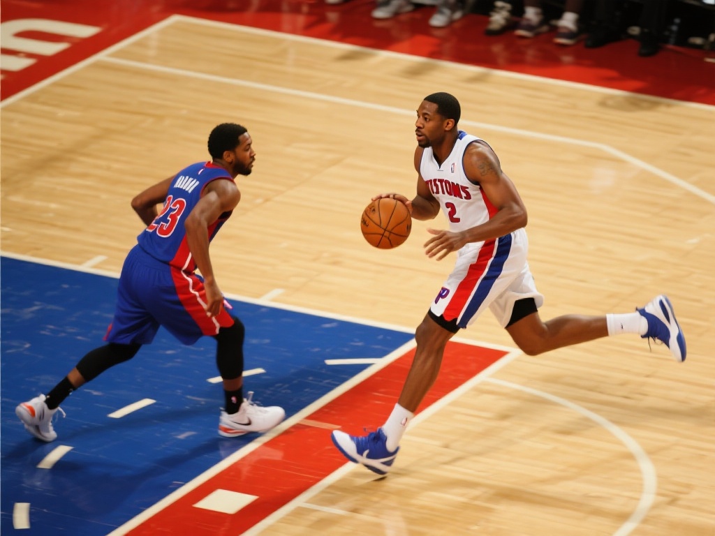 华莱士精准妙传 助肯里奇快攻上篮得分 篮球比赛中,反击是非常重要且高效的进攻战